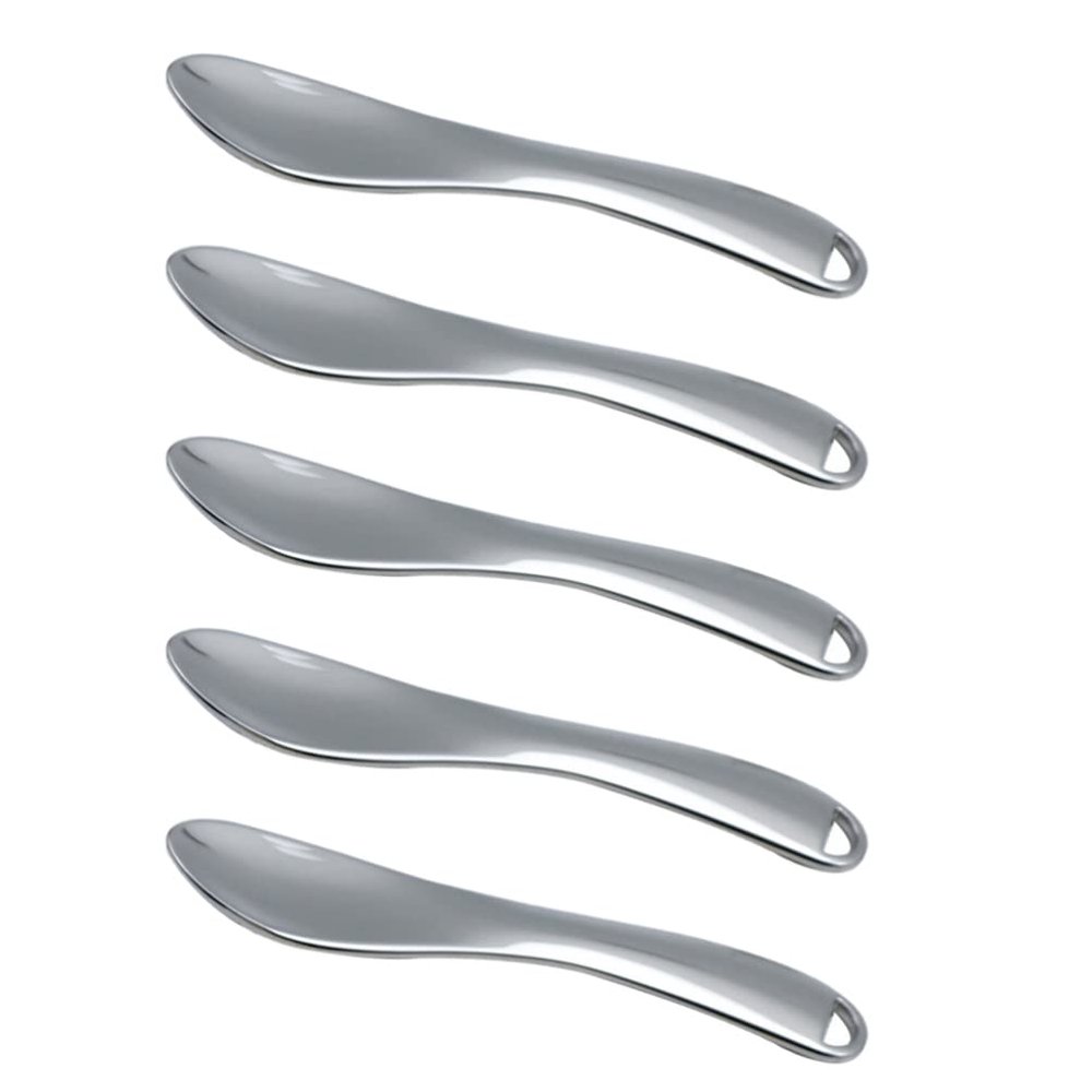 FRCOLOR 5pcs Skin Spatulas Ergonomic Beauty Applicators for Creams and Masks Lightweight Makeup Spoons for Skincare Routine for Moisturizers and Eye Care