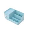 YISTOS Makeup Desk Organizer With Drawers, Large Capacity Desk Organizer with Drawers for Cosmetics, Lipsticks, Jewelry, Nail Care, Skincare, Ideal for Bedroom and Bathroom Countertops - Blue view 1