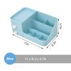 YISTOS Makeup Desk Organizer With Drawers, Large Capacity Desk Organizer with Drawers for Cosmetics, Lipsticks, Jewelry, Nail Care, Skincare, Ideal for Bedroom and Bathroom Countertops - Blue view 2