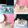 YISTOS Makeup Desk Organizer With Drawers, Large Capacity Desk Organizer with Drawers for Cosmetics, Lipsticks, Jewelry, Nail Care, Skincare, Ideal for Bedroom and Bathroom Countertops - Blue view 4