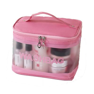 Toiletry Bag for Women & Men, Translucent Makeup Cosmetic Bag Waterproof Tote Bag Travel Organizer for Toiletries