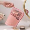 Large Capacity Makeup Brush Bag Pouch Holder Cosmetic Bag Organizer Portable Eyebrow Pencil Storage Bag Travel Toiletry Cosmetic Bag, Beige, 24.5 x 13.5 x 13cm view 3