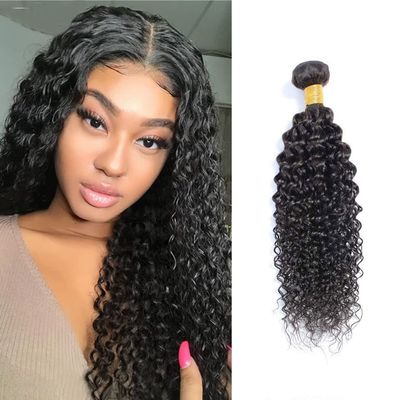 Kinky Curly Bundle Human Hair 8A Unprocessed Virgin Remy Kinky Curly Human Hair 1 Bundle Virgin Hair Kinky Curly 1 Bundle (100g) Natural Color (16")