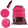 10 Packs Wig Storage Bags with Drawstring Hair Extensions Holder Hairpieces Carrier Organizer Dustproof Protector Pouch for Travel Daily Use (Small,Rose red) view 2