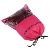 10 Packs Wig Storage Bags with Drawstring Hair Extensions Holder Hairpieces Carrier Organizer Dustproof Protector Pouch for Travel Daily Use (Large,Rose red) view 4