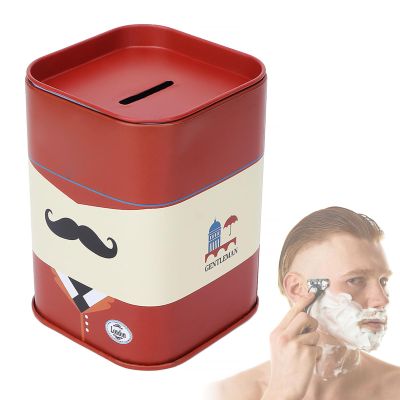 Blade Container, Safety Shaver Blade StoragementRemovable Design Large Capacity Compact Structure Beautiful Practical Blade Disposal Case for Home(Red beard)