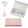 THE HEART COMPANY | Premium Rose Quartz Face Roller | Face Roller Skin Care Tool | Facial Roller Massager | Natural Crystal Facial Roller for Aging Skin | Pink Stone Roller for face, Eyes and Neck view 1