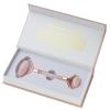 THE HEART COMPANY | Premium Rose Quartz Face Roller | Face Roller Skin Care Tool | Facial Roller Massager | Natural Crystal Facial Roller for Aging Skin | Pink Stone Roller for face, Eyes and Neck view 4