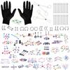 BodyJ4You 157PC Body Piercing Kit Lot 14G 16G Belly Ring Labret Tongue Tragus Random Mix Jewelry view 3