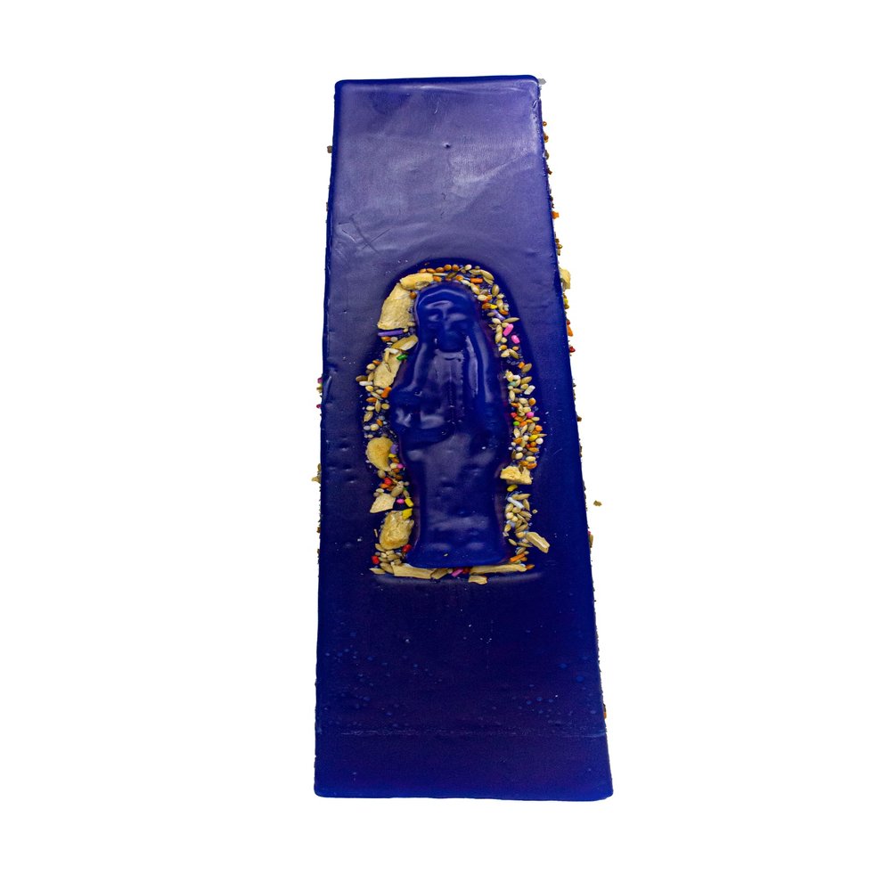Light Mary- Paraffin Tower *Santa Muerte Total Prosperity* (Ritualized)