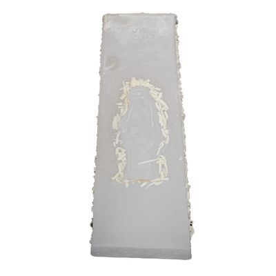 Light Mary-Paraffin Tower *Santa Muerte Coco* Ritualized