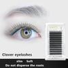 3D W-Eyelashes Individual Eyelash Extension 3d Premade Fan Lashes C/D Curl 8-14mm & Mix Length Natural Soft False Eyelash 0.07mm Automatic Blooming Clover Lashes (8mm, 3D W-Shape-D-0.07 8mm) view 3