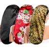 3 Pieces Long Satin Sleep Bonnet for Hair Care, Women Hair Bonnets Silky Braids Sleeping Caps Night Cap for Curly Hair view 1