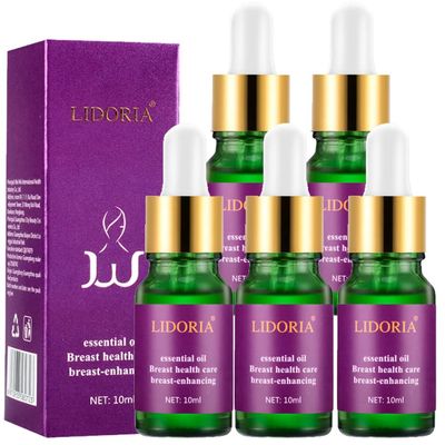 MMNM Lift n' Firm Bust Essential Oil, Breast Lifting Organic Essence Serum, Firming Natural Plumping Enlargement Nourishing Massage Oil (5pcs), 0.33 Fl Oz (Pack of 5)