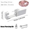 Nose Pierce Kit, Disposable Safe Piercing Kit, Nose Stud Pierce Gun with 24 Pcs Nose Studs (Multicolor) view 2