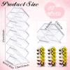 6 Pack Acrylic Lipstick Holder Organizer 96 Slots Clear Lip Gloss Holder Organizers Stackable Fish Shape Lipsticks Tower Lipstick Case Display Stand Storage Box for Makeup Cosmetic Vanity drawer view 2