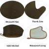 2 Pack Self Tanning Mitt Applicator Kit Set, Self Tanning Glove and Self Tanner Flat Top Brush, Tan Applicator for Sunless Self Tan (Bronze) view 2