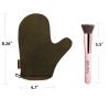 2 Pack Self Tanning Mitt Applicator Kit Set, Self Tanning Glove and Self Tanner Flat Top Brush, Tan Applicator for Sunless Self Tan (Bronze) view 4