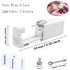 Nose Piercing Kit Disposable Nose Piercing Gun Kit with 2 Pcs Self Piercing Gun and Nose Stud (White-10 Pcs Nose Stud) view 4