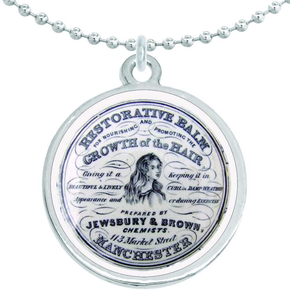 Apothecary Restorative Hair Balm Round Pendant Necklace