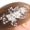 Achairder Bride Wedding Hair Comb Flower Women Side Hair Clips Wedding Accessories for Brides and Girls(Off White) view 1