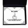 Cute Wife, All I Ever Want is to Make You Happy and All I Ever Need is, Brilliant Christmas Rising Phoenix Necklace for Wife view 1