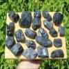 Black Tourmaline Crystals Natural Stones 1/2 lb Bulk Wholesale Collection Box view 3