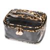 ZOERCHQII 3Pcs in1 Leopard Print Makeup Bag Set Travel Portable Cosmetic Bag - Clear & Leopard Print Pouch Waterproof Organizer Multifunction Case (Light- Leopard) view 1