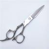 Hair Cutting Scissors, 6-inch silver snake handle scissors haircut scissors tooth scissors flat shear set (Size : Set) view 2