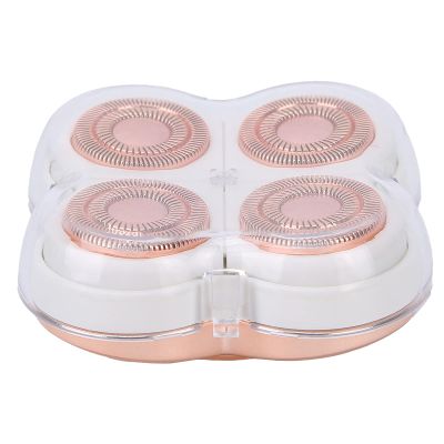 Hair Remover Replacement Head, Rose Gold Plated Replacement Head Convenient Installation Electric Hair Remover Head 360degree Floating Blade for Home Use