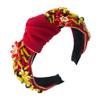 RHINESTONE HEADBAND Fashion Headbands Women Girls Teen Padded Headband Fancy Bling Diamond Sparkle Crystal Beaded Headband Cute Hair Bands Gifts Holiday Hair Accessories For Women Girls (Red) view 1