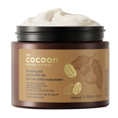 COCOONORIGINAL Cocoon Dak Lak Coffee + Cocoa Butter Body Cream for Dry Skin with Cocoa butter and Coffee oil, Deep Moisturizes (6.76 fl oz)