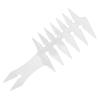 Wide Tooth Comb, Double Sided Comb 7.9 x 3.1 x 0.2 in Wide Tooth Detangling Comb Men Styling Comb Barber Accessories for Unique Hair Salon Home Use (White) view 1