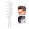 Wide Tooth Comb, Double Sided Comb 7.9 x 3.1 x 0.2 in Wide Tooth Detangling Comb Men Styling Comb Barber Accessories for Unique Hair Salon Home Use (White) view 3