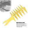 Gold Men's Wide Tooth & Double Sided Comb for Unique Hair Styling view 4