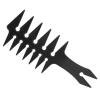 Double-Sided Detangling Comb for Men's Hairstyling - 20x8x0.5cm, Wide Tooth Design for Unique Styles at Salon or Home (Black) view 1