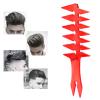 Double Sided Wide Tooth Detangling Comb - 7.9 x 3.1 x 0.2 in Men's Hair Styling and Barber Accessories for Salon and Home Use (Red) view 3