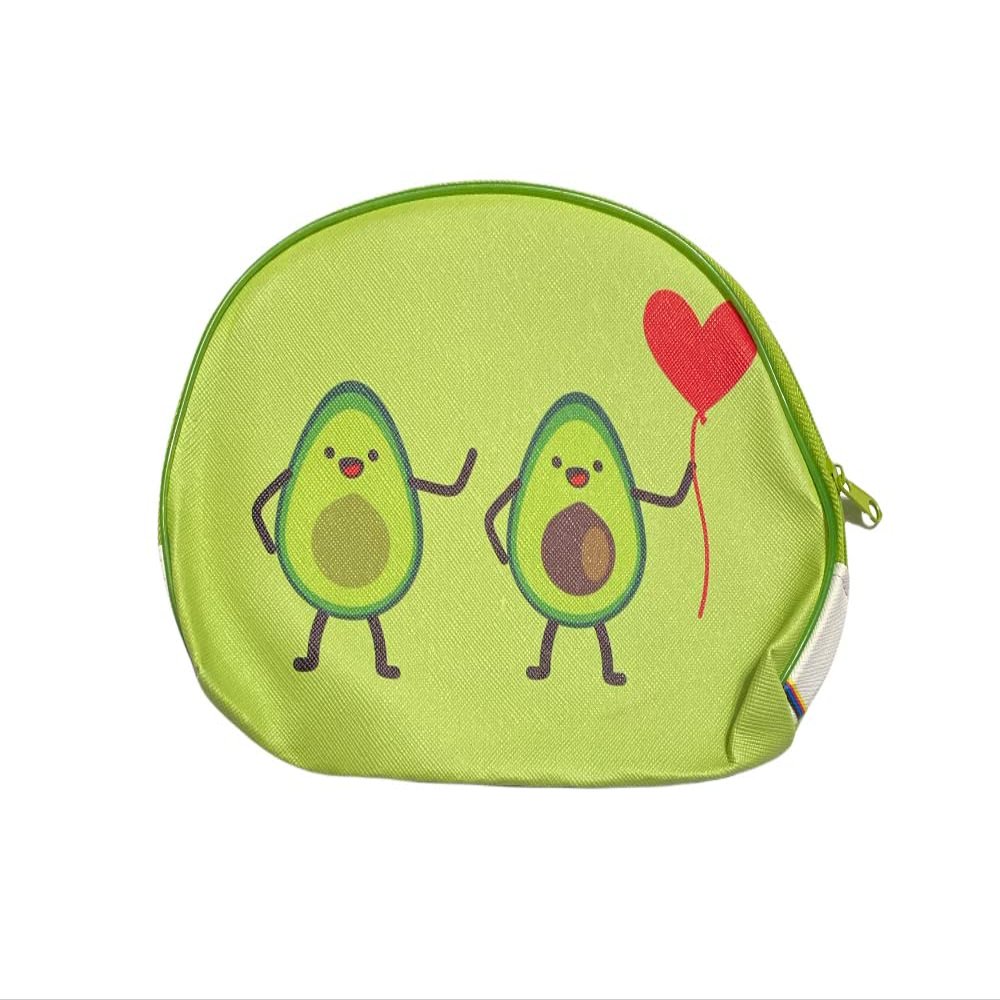 5.5" X 8" Avocado Theme Large Zipper Cosmetic All Purpose Bag (Style 709E)