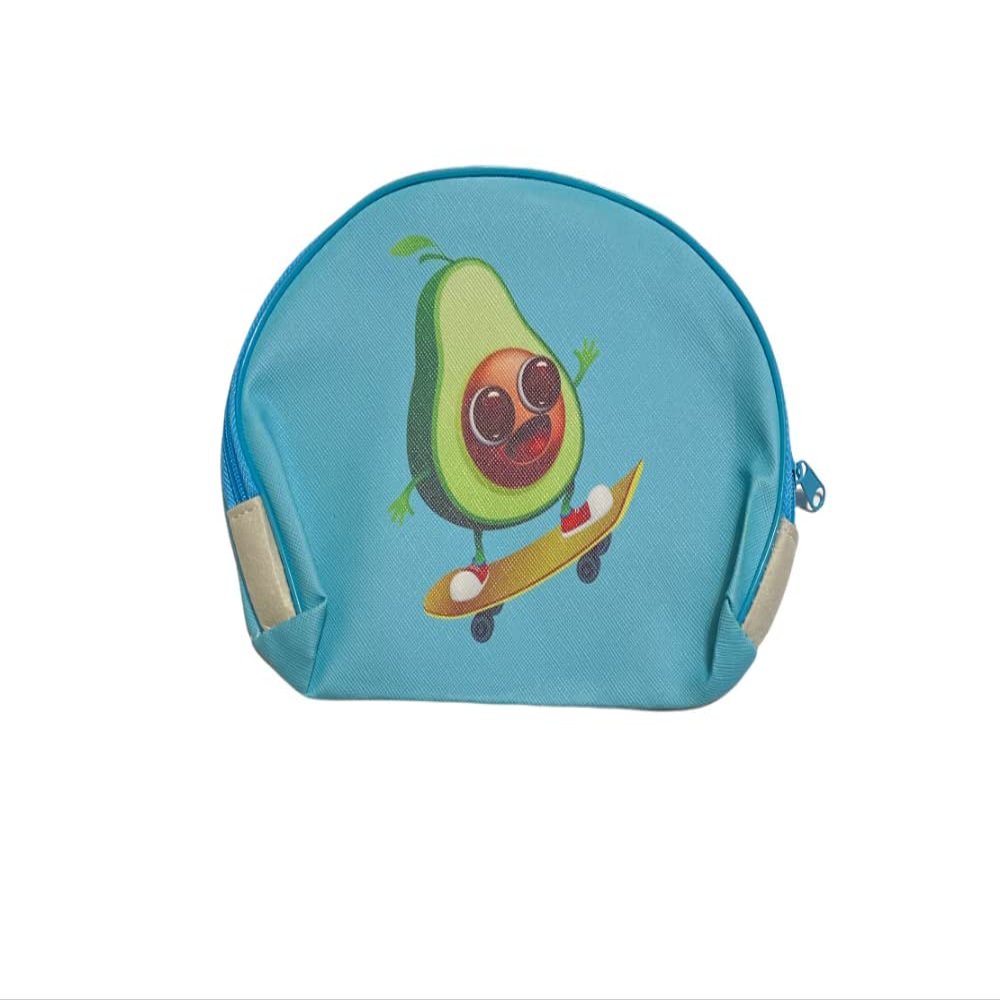 5.5" X 8" Avocado Theme Large Zipper Cosmetic All Purpose Bag (Style 705E)