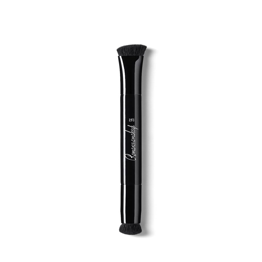 Sexy Blending Double Side Makeup Face Brush. Durable and Ultimate Soft Brush for Easy Blending by Romanovamakeup. Blend Eyeshadows and Pencils, Create Smoky Eyes. No streak, Spot or Shed for Women.