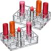 Amazing Abby - Allure - 2-Pack 12-Slot Acrylic Lipstick Organizer, Lipstick Holder, Lip Gloss Holder, Cosmetic Storage Display, Perfect Storage Solution for Drawer and Vanity (Slot Size: 1.0" x 1.0") view 1