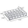 Amazing Abby - Allure - 2-Pack 24-Slot Acrylic Lipstick Organizer, Lipstick Holder, Lip Gloss Holder, Cosmetic Storage Display, Perfect Storage Solution for Drawer and Vanity (Slot Size: 1.0" x 1.0") view 3