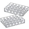 Amazing Abby - Allure - 2-Pack 24-Slot Acrylic Lipstick Organizer, Lipstick Holder, Lip Gloss Holder, Cosmetic Storage Display, Perfect Storage Solution for Drawer and Vanity (Slot Size: 1.0" x 1.0") view 4