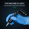 Professional Tattoo Rotary Machine Pen Adjustable Stroke Powerful Motor RCA Interface Permanent Makeup Tattoo Gun,Blue view 3