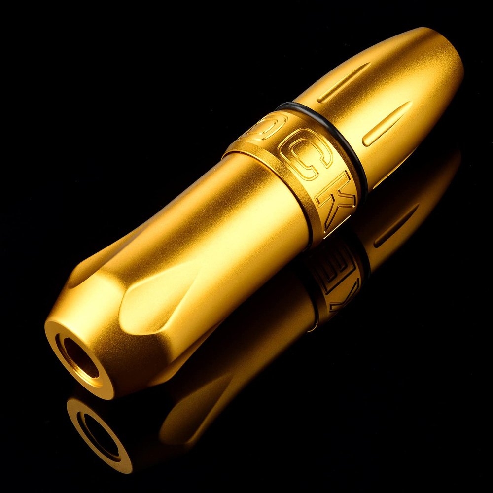 Premium Rocket Tattoo Pen Machine Professional Motor Equipment For Semi Permanent Makeup Scalp Micropigmentation Cartridge Gun,Gold