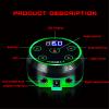 Tattoo Pen Power Supply Mini AURORA LCD Power Supply Green Colorful Voltage with Adapter for Coil And Rotary Tattoo Gun Machine,Silver 2 view 2
