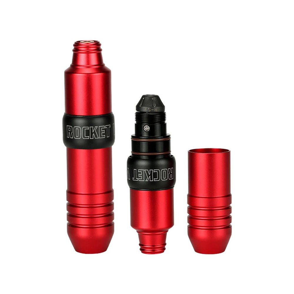 Rocket V3 Tattoo Machine Rotary Pen with Japan Motor Strong Quiet For Cartridge Liner and Shader Supply,Red