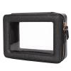 Aveniee Clear Makeup Bag Organizer,Large Travel Toiletry Bag for Women, Waterproof Cosmetic Pouch with Zippers,Car Organizers and Storage Case for Accessories,Black view 1