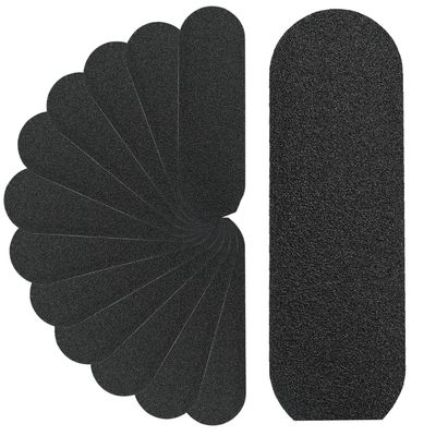 Stainless Steel Pedi File Refill, 80 Grit, Black - Pedicure Refill Pads - Foot Rasp Pad with Removable Glue,Size 5.2" L x 1.7" W,