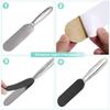 Stainless Steel Pedi File Refill, 80 Grit, Black - Pedicure Refill Pads - Foot Rasp Pad with Removable Glue,Size 5.2" L x 1.7" W, view 3